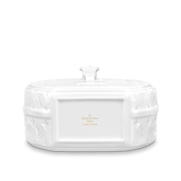 Porcelain Vase Petite Boite Chapeau Luxury Monogram Canvas Gold